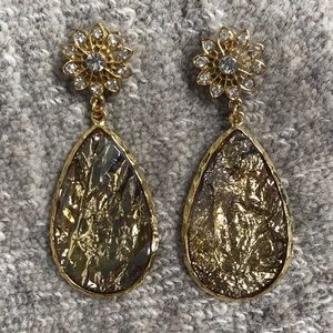 Amrita Singh Cassia Crystal Floral Spring Earrings